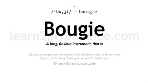 Bougie slang pronounce  low-key/high-key